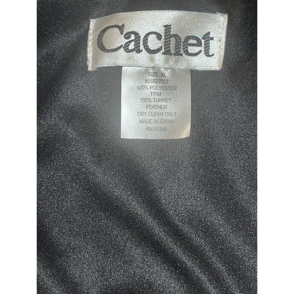 Cachet Black  Feather Jacket - Picture 7 of 8